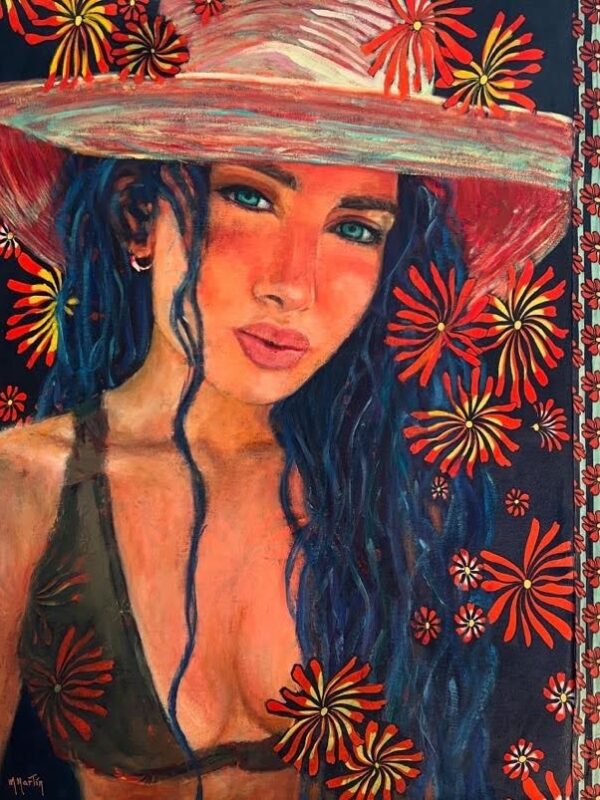Amara con sombrero